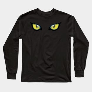 Cats Eyes Yellow Long Sleeve T-Shirt